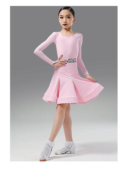 MLX8962 Children's Latin dance prescribed clothing Professional dance competition grading standard clothing Children's performance clothing
