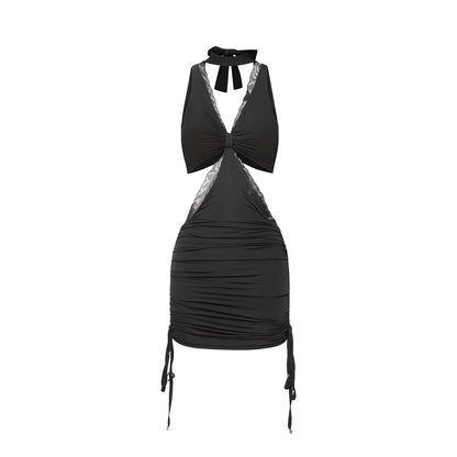 DUYQ children's style "Mountain Awakening Rain" 011 original hollow dress Latin dance girls practice clothes