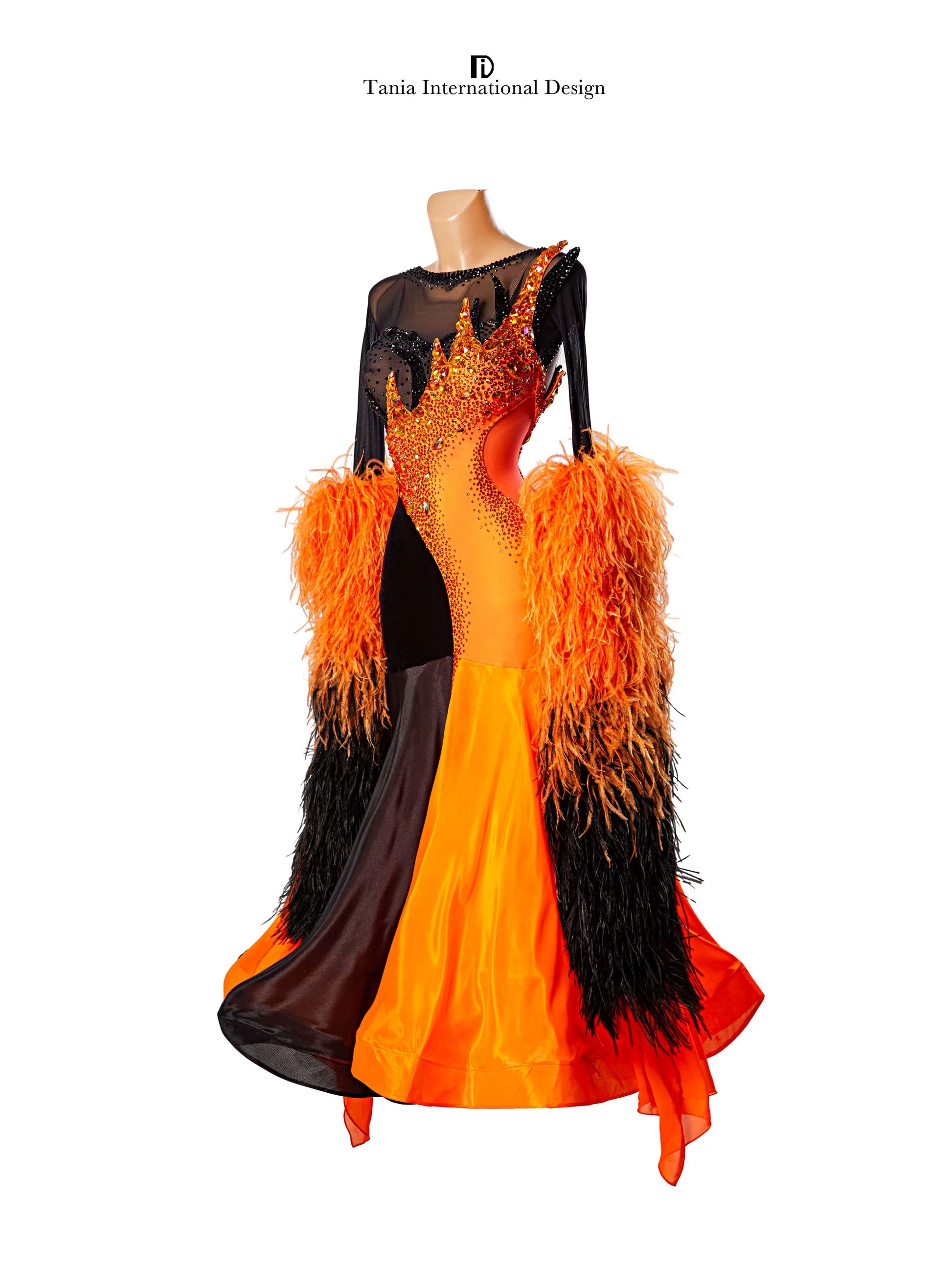 TID M1299 women's ballroom dance dress ballroom dance professional competition costume - Mine·Jas