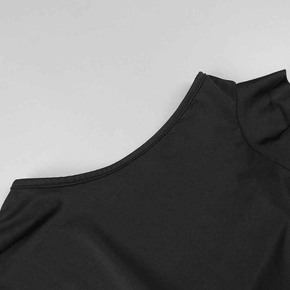 BD2650 slit backless halterneck dress