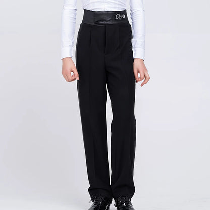 G.DANCE Latin dance boys and children high waist dance training table performance uniform trousers