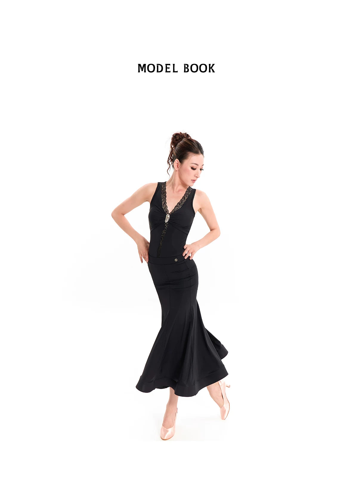 DUYQ "Mountain Awakening Rain Modern" 001 Original Lace One-piece Top National Standard Women's Modern Dance Practice Suit