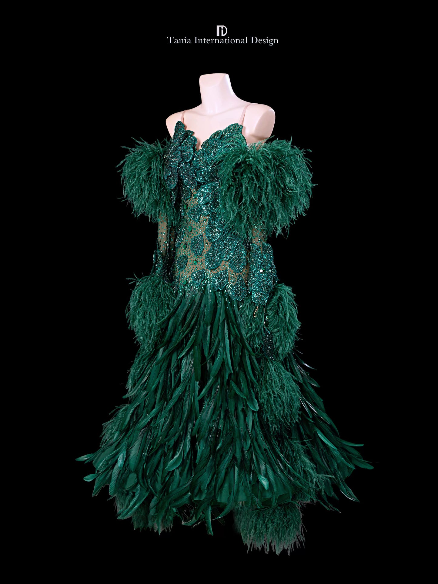 TID M1327 women's ballroom dance dress ballroom dance professional competition costume - Mine·Jas
