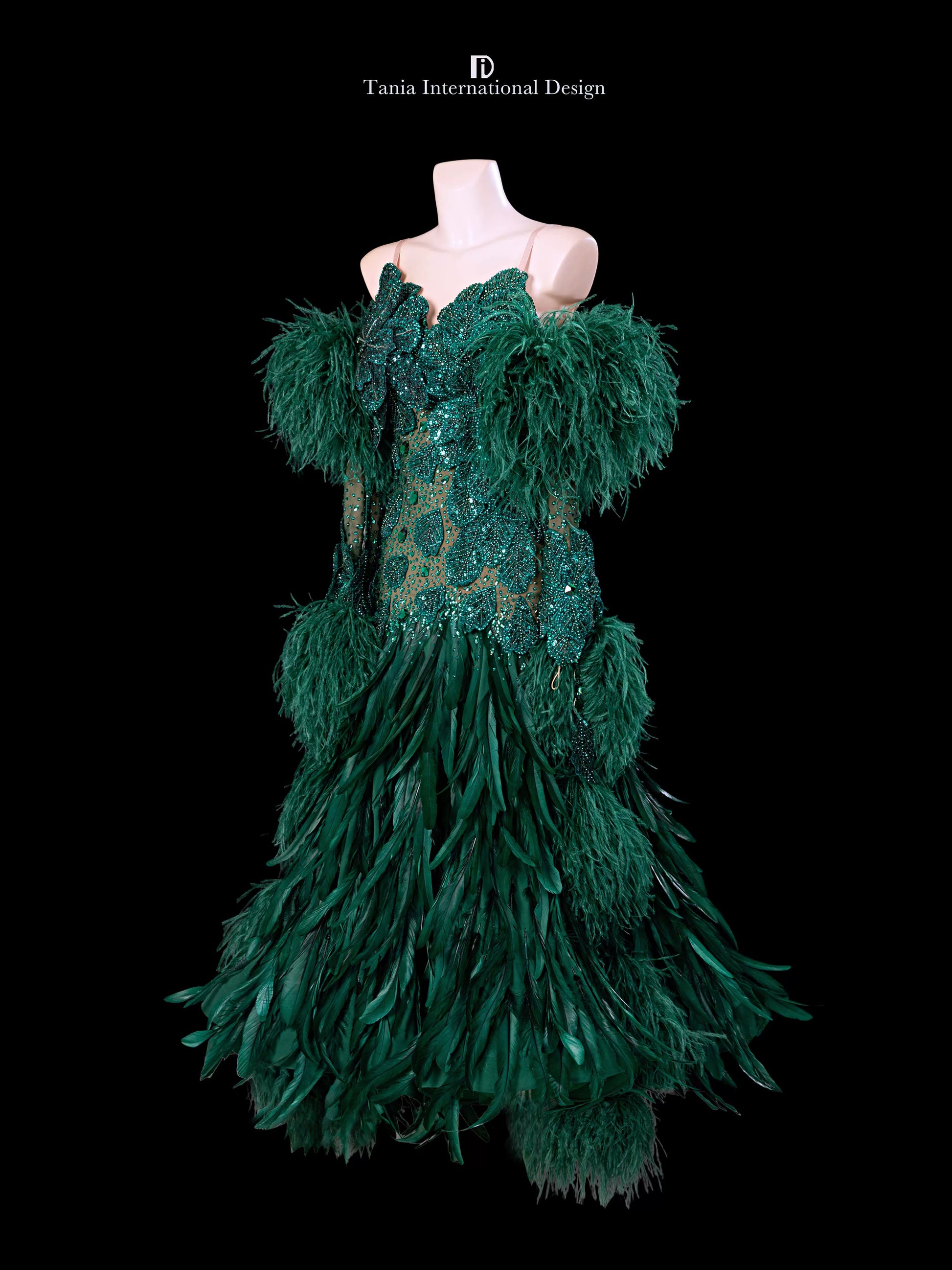 TID M1327 women's ballroom dance dress ballroom dance professional competition costume - Mine·Jas