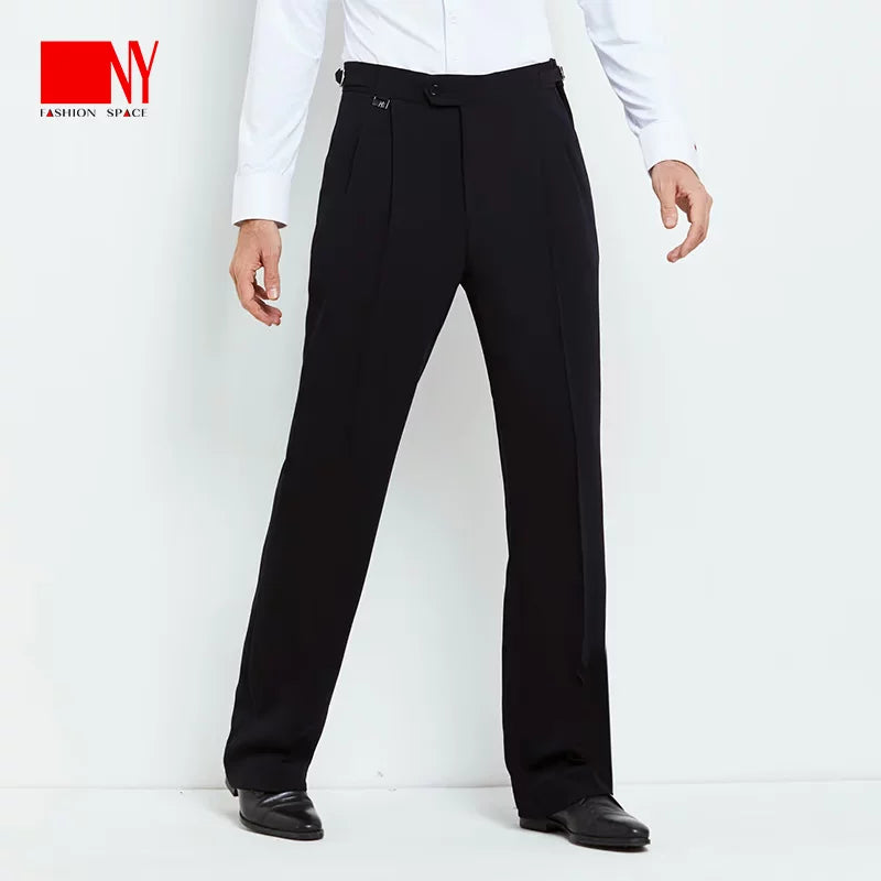 NY Fashion Men's Latin Ballroom Dance Loose Practice Competition Dance Pants 21106K