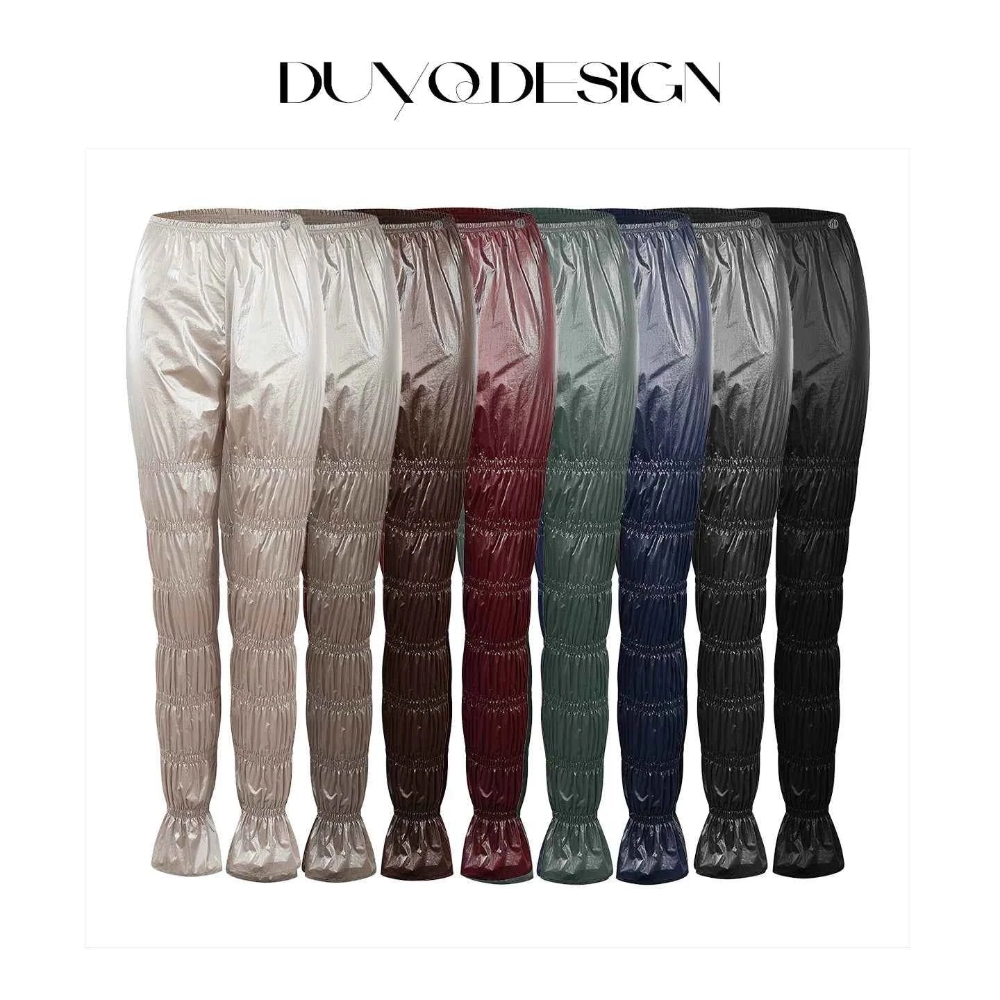 DUYQ Women Sweat Sauna Slimming Dance Pants, High Stretch Full Length Latin Dance Training Pants for Weight Loss Workout