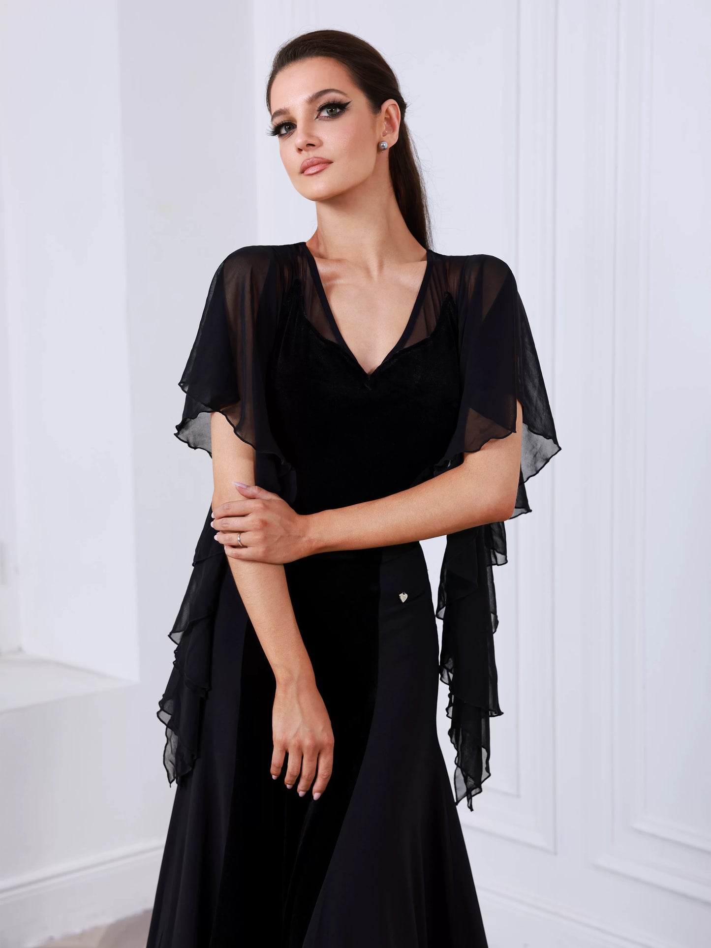 TID female waltz ballroom dance dress national ballroom dance practice suit D030