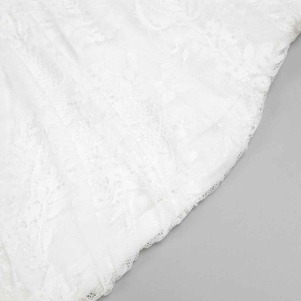 BD2628 one-shoulder lace slim dress