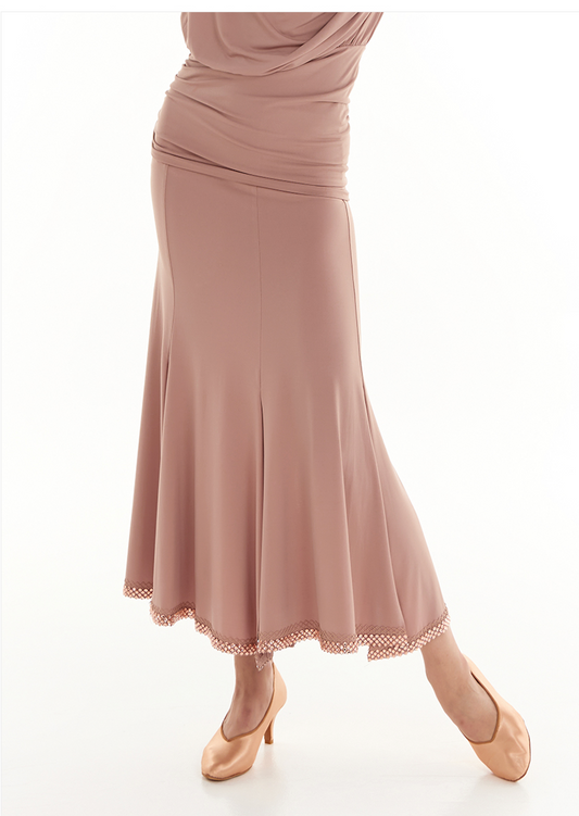 DUYQ Twin Blossom Ballroom 017 Minimalist Bodycon Skirt – Women’s Professional Practice Wear