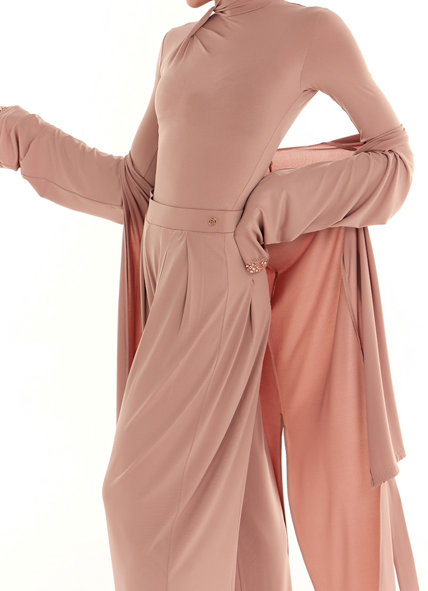 DUYQ Twin Blossom Ballroom 006 Classic Long Sleeve Leotard – Women’s Practice Top