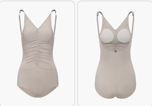 DUYQ 011 Ruched Camisole Top for Latin Dance Practice - Mine·Jas