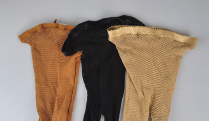 Professional Latin Dance Mesh Tights Caramel High Elastic Non-Slip Sole
