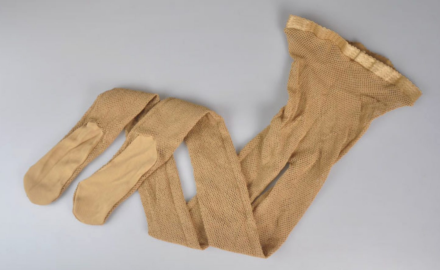 Professional Latin Dance Mesh Tights Caramel High Elastic Non-Slip Sole