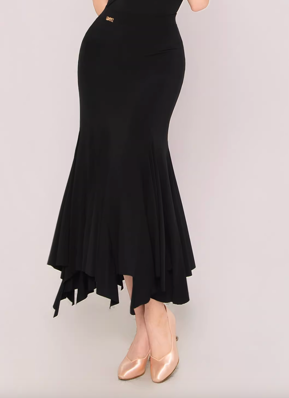 UDANCE ballroom long dress hip-wrapped long dress large skirt high waist design irregular skirt AMD08