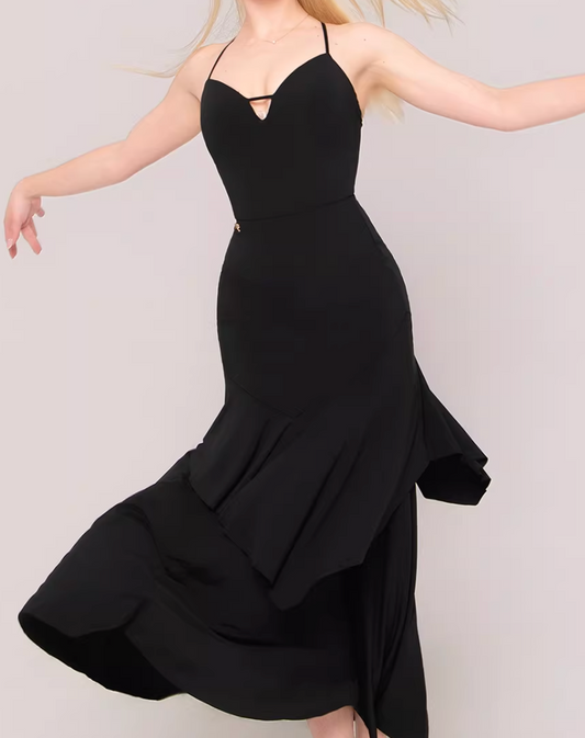 UDANCE National Ballroom Dance Bust Skirt Hip Wrap Ballroom Dance Swing Skirt Modern Skirt Waltz Modern Skirt AMD06