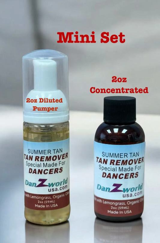 Tan & Makeup organic remover for clothes and skin (mini set)
