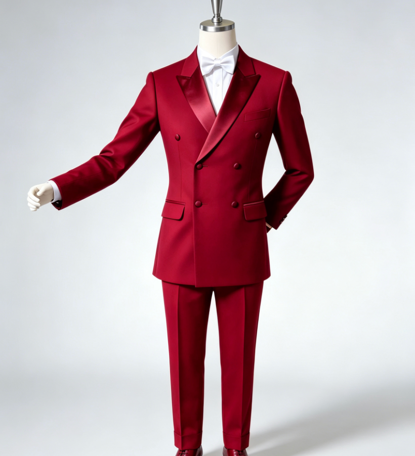 Men’s Ballroom/Smooth Tuxedo Jacket Suit Standard fabric – Competition Dancewear, Custom Color Set