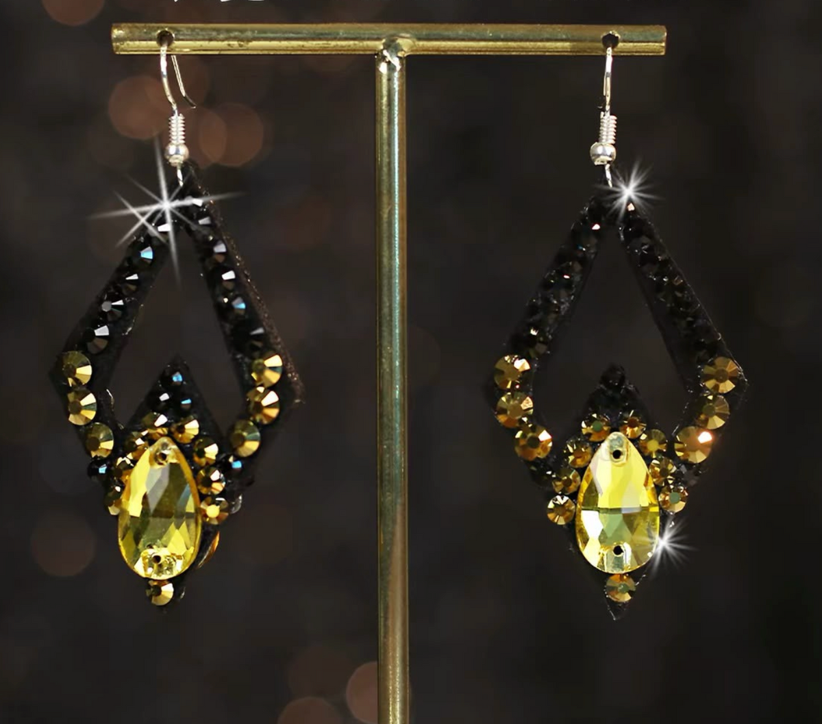 Women Handmade Dangle Earrings for Latin Salsa Ballroom Oriental Belly Dance Shows