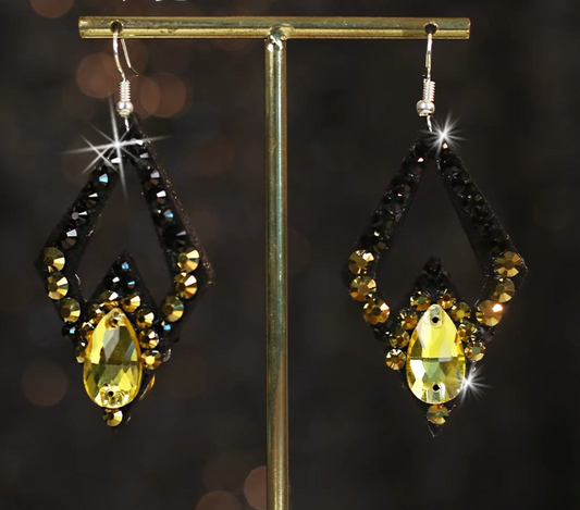 Women Handmade Dangle Earrings for Latin Salsa Ballroom Oriental Belly Dance Shows