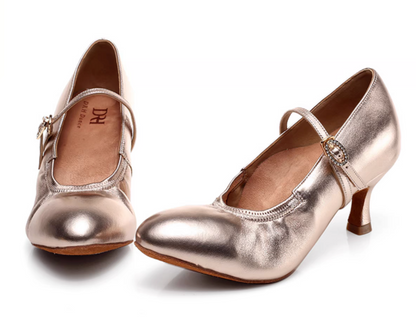 DRH-202 lamb skin female adult modern dance shoes national ballroom dance soft-soled practice shoes ballroom dance shoes waltz