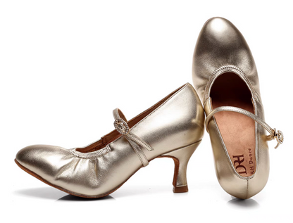 DRH-202 lamb skin female adult modern dance shoes national ballroom dance soft-soled practice shoes ballroom dance shoes waltz