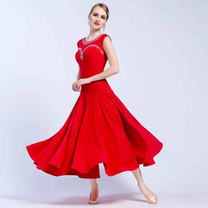 Y.M-1727 modern dance practice dress adult ballroom dance national ballroom dance performance practice