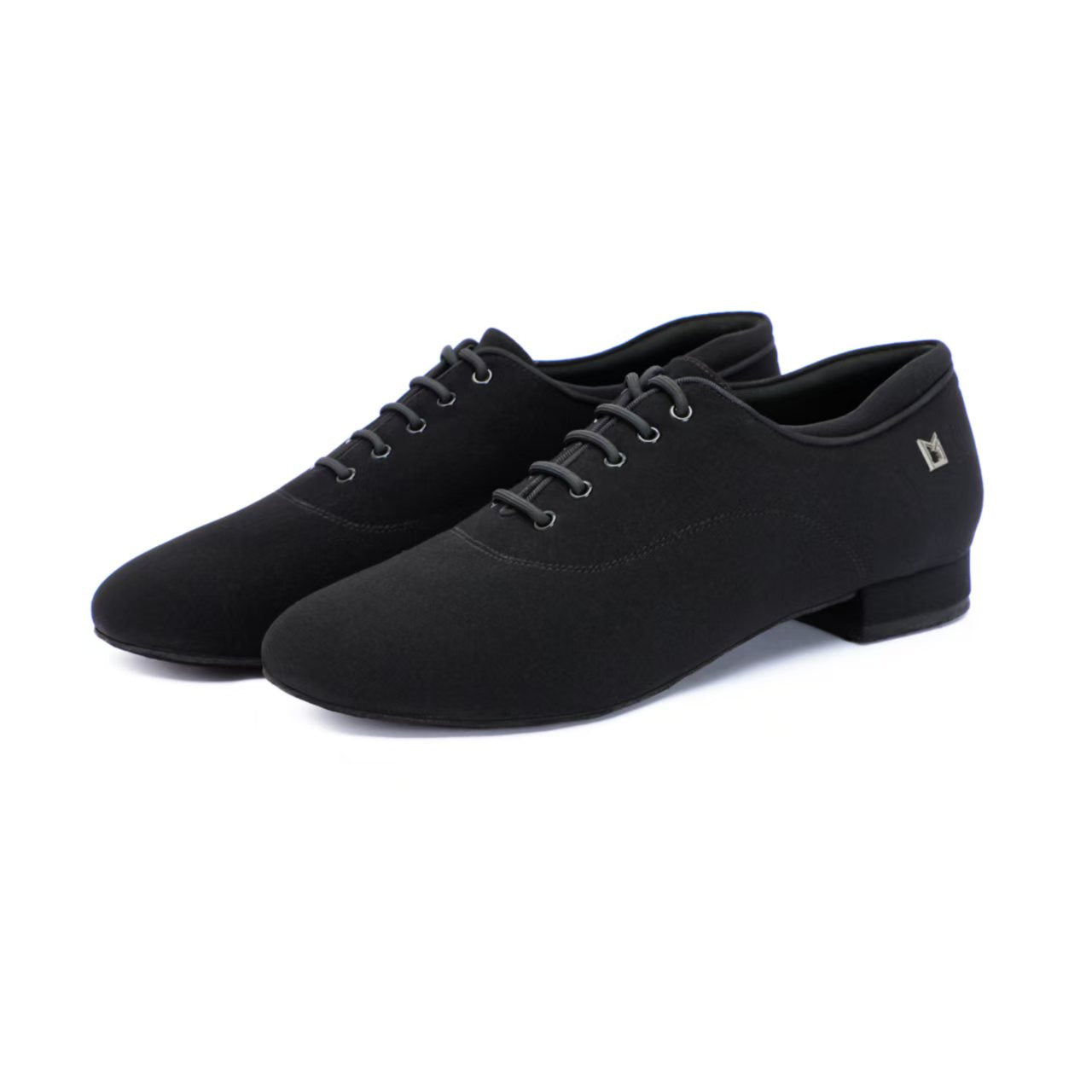 MINEJAS.B010 Black Fabric Men's Ballroom Dance Shoes