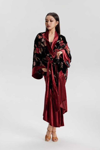 Verna Vintage Rose Latin Competition Gown