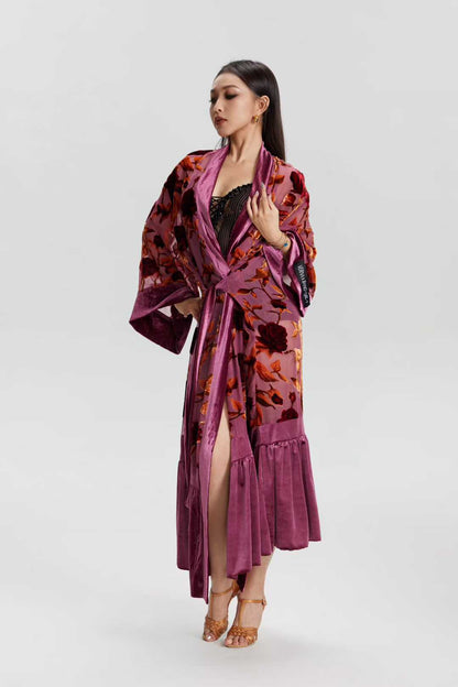 Verna Vintage Rose Latin Competition Gown