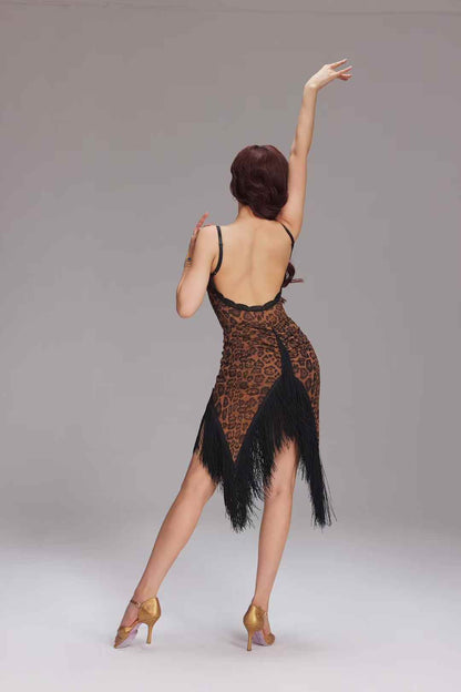 VERNA.VABGY019 Asymmetrical Fringe Latin Skirt | Latin Dance Practice & Performance Wear - Mine·Jas