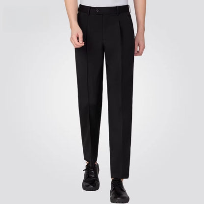 NY fashion men's ballroom dance pants straight through black casual practice pants 25102K