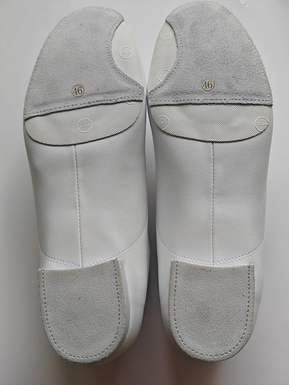 MINEJAS.B612 MENS WHITE LEATHER BALLROOM LATIN DANCE SHOES