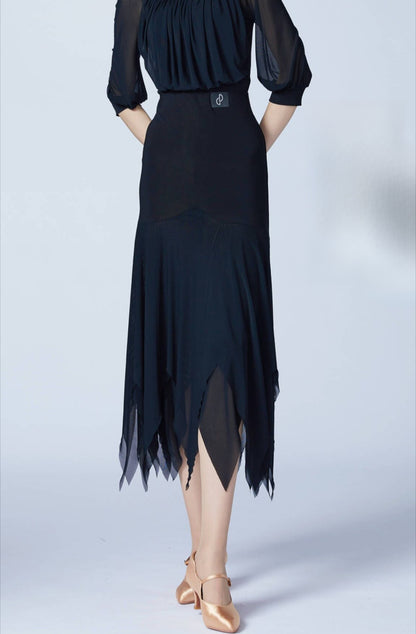 WD.Q26 Original Design Women's Skirt ballroom smooth Dance Practice Skirt