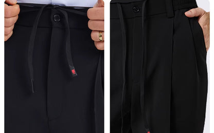 NY Fashion Men's Black Ballroom Latin Dance Pants Performance Pants 22119K