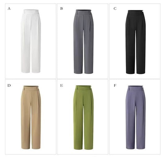 DUYQ.026 Women’s High-Waist Straight-Leg Pants