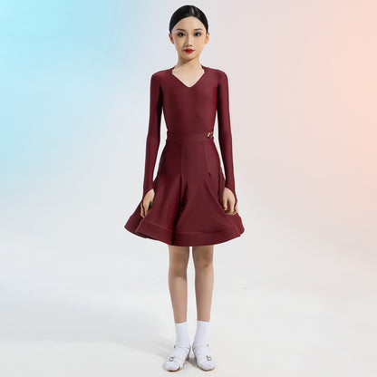 MLX Gold 8856 Competition Children's New Latin Dance Competition Clothing Children's Dance Examination Standard