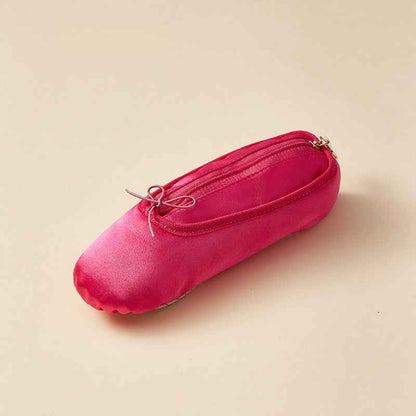 Description This adorable ballet pointe shoes shaped bag is handmade with soft, durable