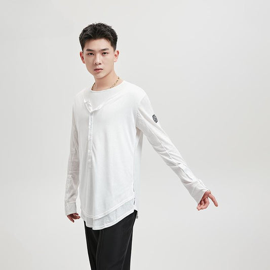 BOBO Boys Latin Dance Suit T-Shirt Men's Ballroom Dance Professional Training Latin Practice Suit Dance Top